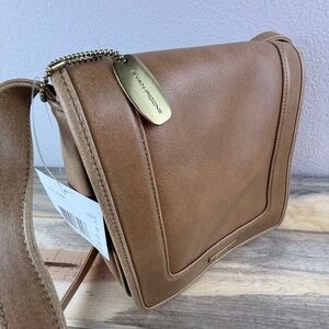 Vintage NWT Evan Picone Handbag Tan Vegan Faux Leather